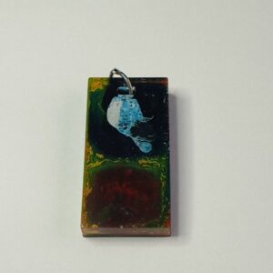 Pendentif rectangulaire "Aïkido" - Force Sagesse Intuition