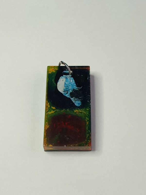 Pendentif rectangulaire "Aïkido" - Force Sagesse Intuition