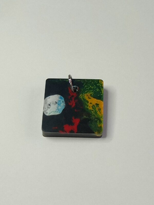 Pendentif carré "Aïkido" - Force Sagesse Intuition