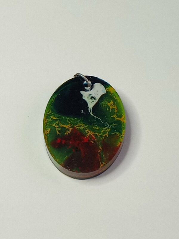 Pendentif ovale "Aïkido" - Force Sagesse Intuition