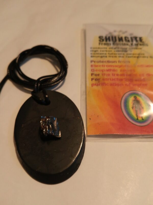 Pendentif shungite noire et élite – Image 2