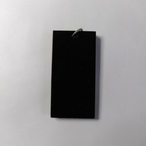 Pendentif rectangulaire noir protection