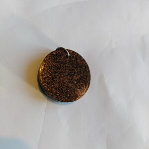 Pendentif rond couleur bronze alignement