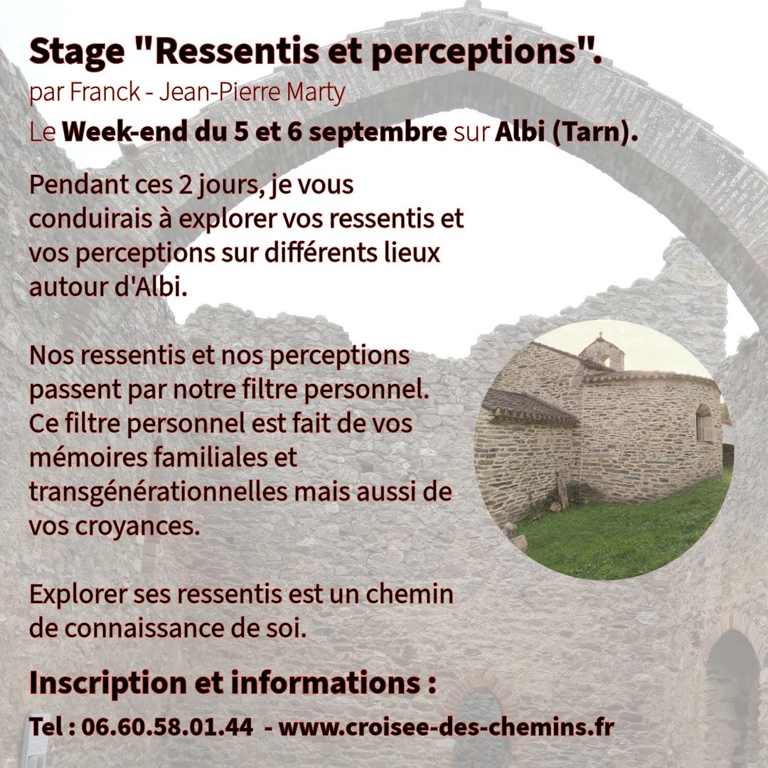 Stage Ressentis et perceptions